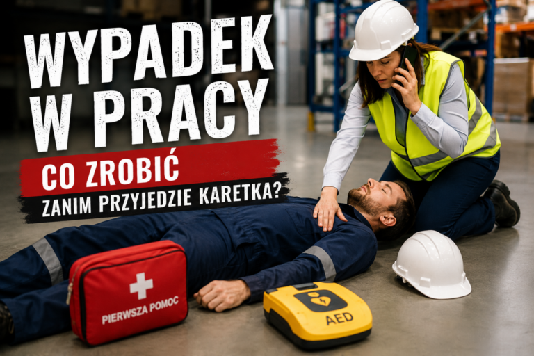 Wypadek w&nbsp;pracy – co&nbsp;zrobić zanim przyjedzie karetka?